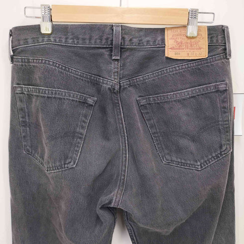 リーバイス Levis 95年製 501 ボタン裏522 ボタンフライ先染ブラックデニムパンツ メンズ W32 L32