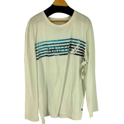 ノーティカ NAUTICA 24SS ラインロゴ クルーネック GRAPHIC TEE DP ロンT メンズ XXL