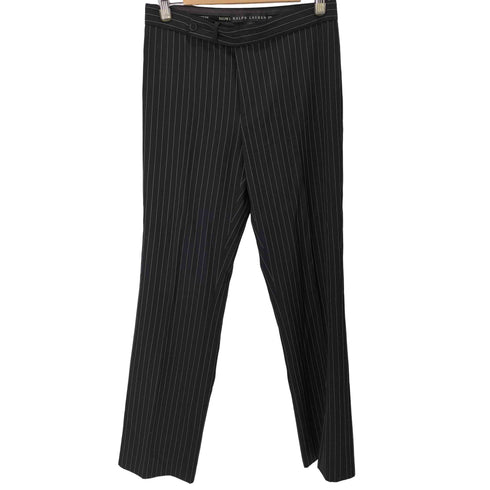 ラルフローレン RALPH LAUREN ウールストライプスラックス イタリア製 レディース 8