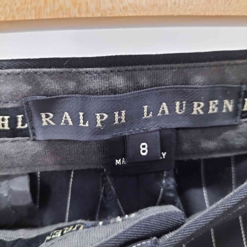 ラルフローレン RALPH LAUREN ウールストライプスラックス イタリア製 レディース 8
