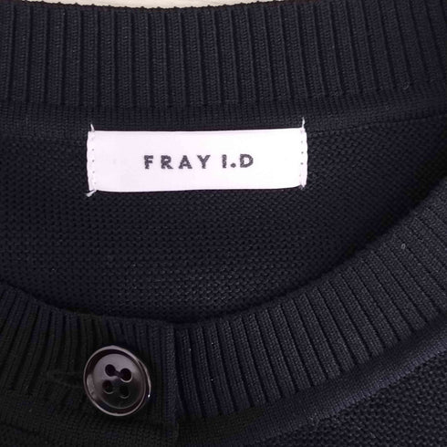 フレイアイディー FRAY I.D シアーボーダークルーカーディガン レディース FREE