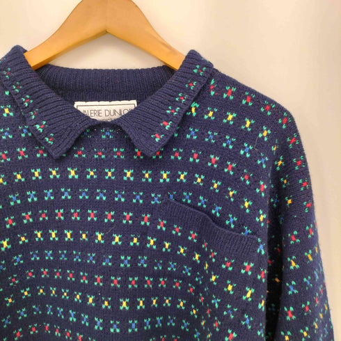 VALERIE DUNLOP イングランド製 カシミヤ デザイン ニット レディース import:M
