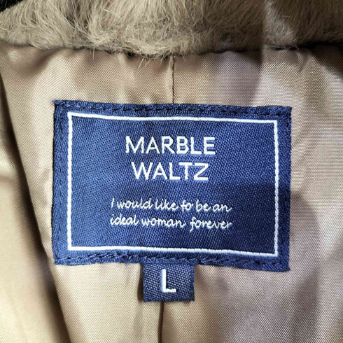 マーブルワルツ MARBLE WALTZ フェイクファー ライダースジャケット レディース JPN:L