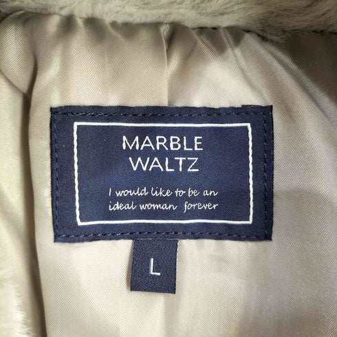 マーブルワルツ MARBLE WALTZ フェイクファー ライダースジャケット レディース JPN:L