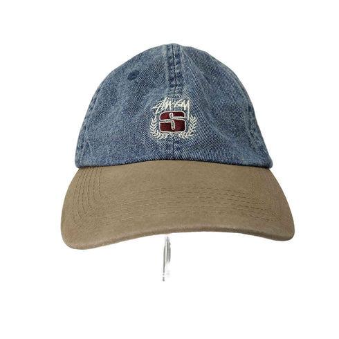 ステューシー Stussy デニム ロゴ刺繍 キャップ メンズ