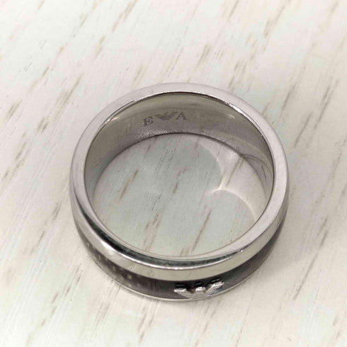 エンポリオアルマーニ EMPORIO ARMANI ロゴ スチール リング メンズ 22