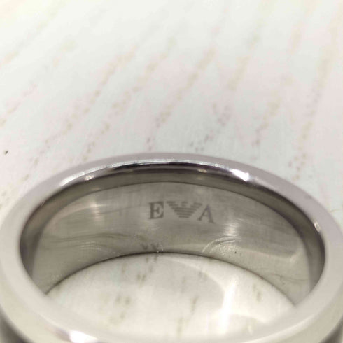 エンポリオアルマーニ EMPORIO ARMANI ロゴ スチール リング メンズ 22