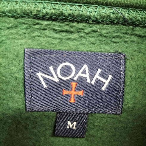 ノア NOAH ロゴプリントプルオーバーパーカー メンズ M