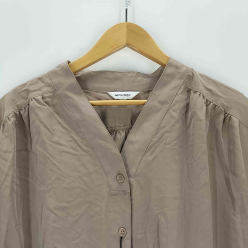 マウジー moussy ROUND HEM OVERシャツ レディース FREE
