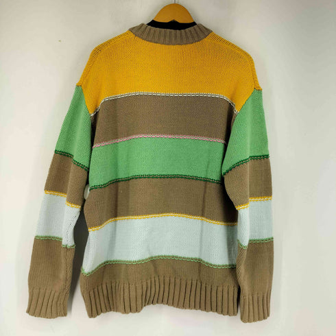 ザラ ZARA Vネック ボーダーニット メンズ US L
