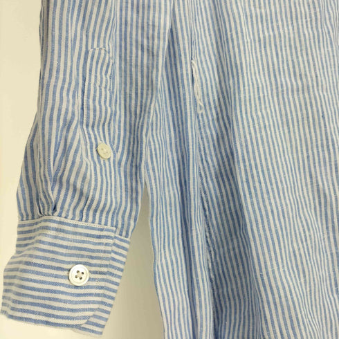 ポロラルフローレン POLO RALPH LAUREN ストライプ リネン シャツ ワンピース レディース 0
