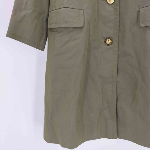 アクアスキュータム AQUASCUTUM スコットランド製 フラップポケット コート レディース