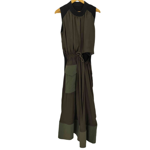 サカイ Sacai 20SS ニットコンビ ドッキングノースリーブワンピース リゾートコレクション レディース JPN:4