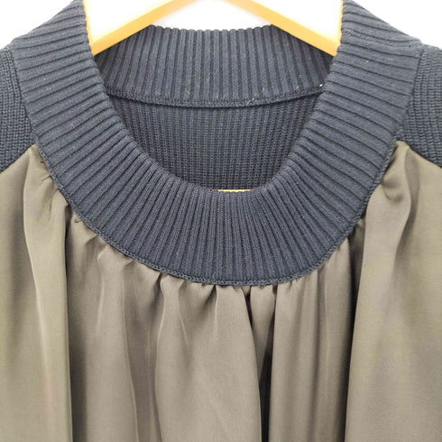 サカイ Sacai 20SS ニットコンビ ドッキングノースリーブワンピース リゾートコレクション レディース JPN:4