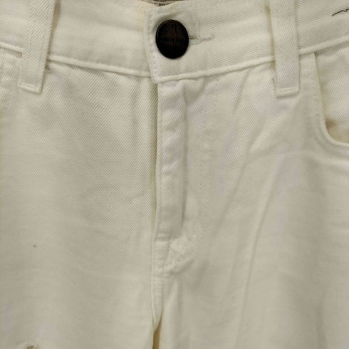 カレントエリオット CURRENT/ELLIOT WHITE DENIM DESTROY ダメージ加工ホワイトデニム レディース