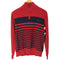 トミーヒルフィガー TOMMY HILFIGER ボーダーコットンハーフジップニット メンズ import:L