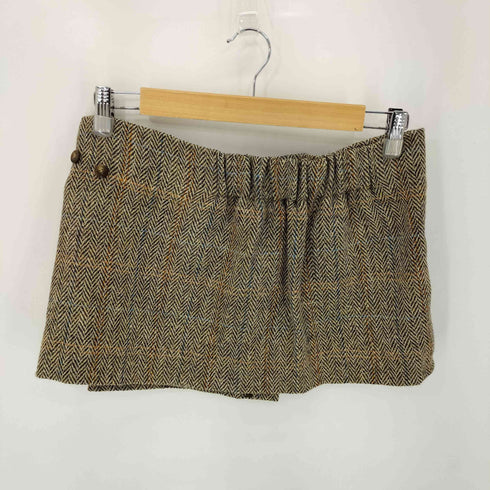 crinkle crinkle crinkle Harris Tweed wrap skirt レディース FREE