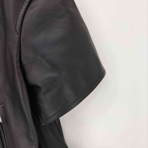 サカイ Sacai シアードッキング ライダースデザイン レザーワンピース レディース JPN:1