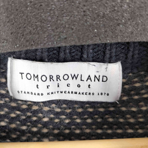 トゥモローランドトリコ TOMORROWLAND tricot 19AW チェック柄 ウール ニット メンズ JPN:S