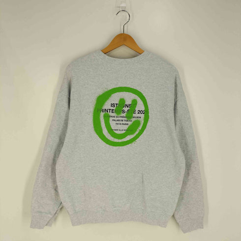 イストクンスト ISTKUNST LOGO & SMILY SWEATSHIRT ロゴ&スマイリー スウェット メンズ M