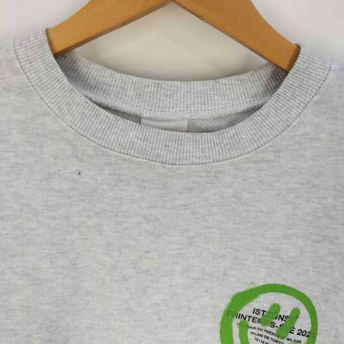 イストクンスト ISTKUNST LOGO & SMILY SWEATSHIRT ロゴ&スマイリー スウェット メンズ M