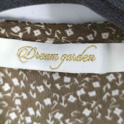 Dream garden ウエストリボン Vネック フレアワンピース レディース JPN:S