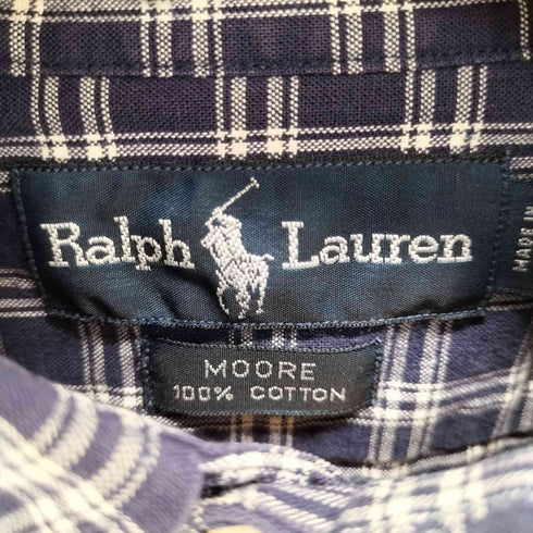 ラルフローレン RALPH LAUREN MOORE BDチェックシャツ メンズ import:L