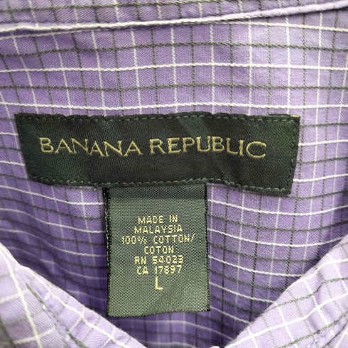 バナナリパブリック BANANA REPUBLIC 00S L/S チェックシャツ メンズ JPN:L