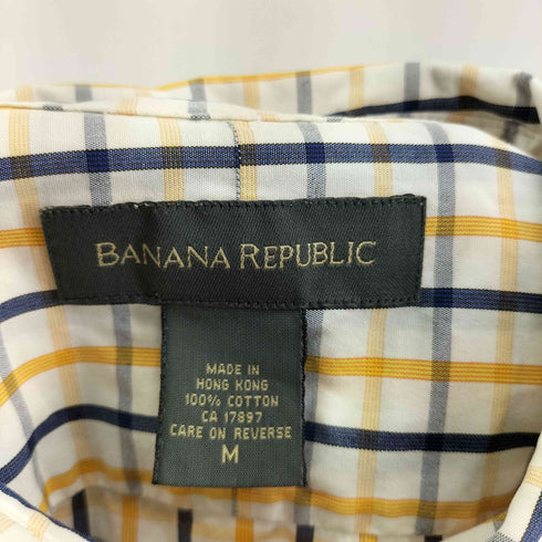 バナナリパブリック BANANA REPUBLIC L/S BD チェックシャツ メンズ JPN:M