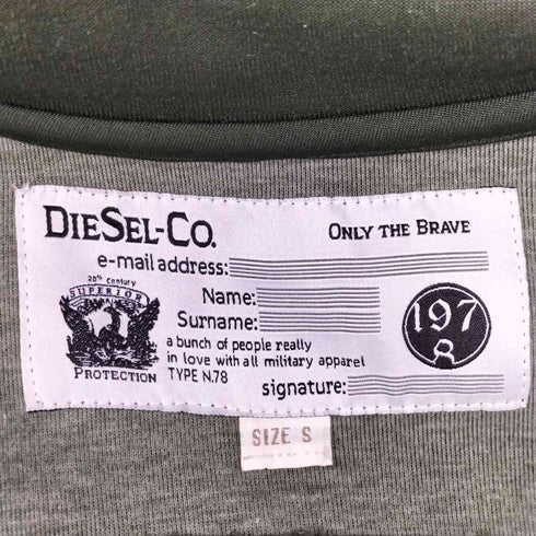 ディーゼル DIESEL エポレット スタンド ジップアップ ジャケット メンズ import:S