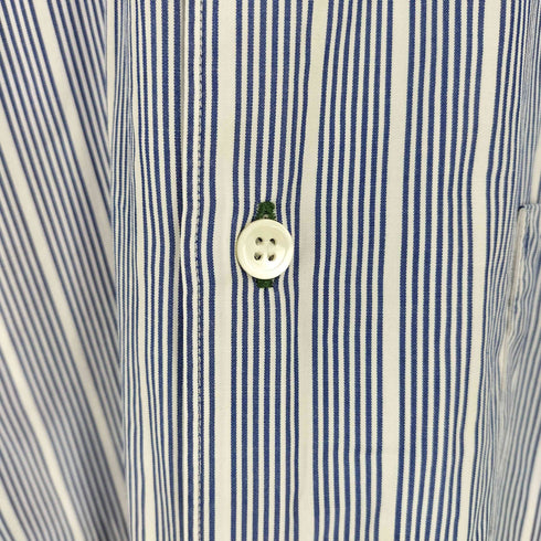コムデギャルソンオム COMME des GARCONS HOMME 襟 袖 ドット切替 ストライプBDシャツ メンズ JPN:XS