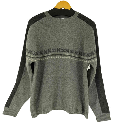 オールドネイビー OLD NAVY 00S 総柄 ウールニット メンズ JPN:M