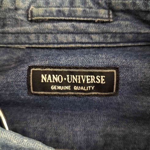 ナノユニバース NANO universe ボタンダウン ダンガリー BDシャツ メンズ import:M