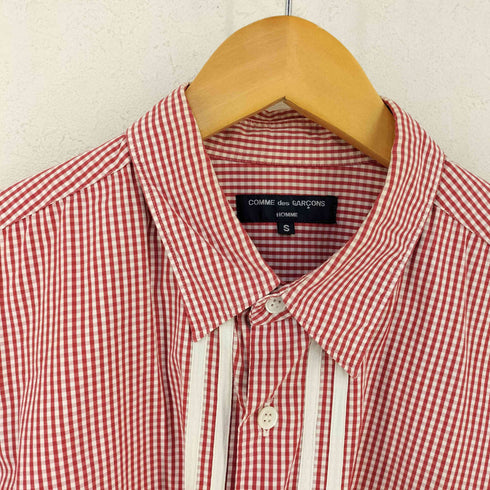 コムデギャルソンオム COMME des GARCONS HOMME フロントライン 片ポケ ギンガムチェックシャツ メンズ JPN:S