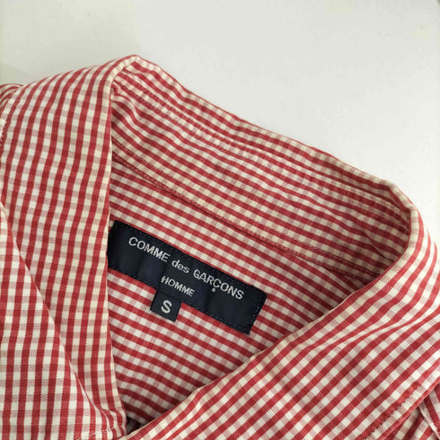 コムデギャルソンオム COMME des GARCONS HOMME フロントライン 片ポケ ギンガムチェックシャツ メンズ JPN:S