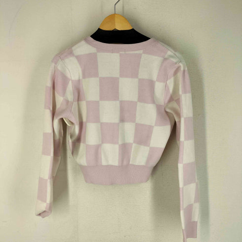 TRENSIC SPAO チェッカーボード パステル クロップド カーディガン 韓国 レディース import:L