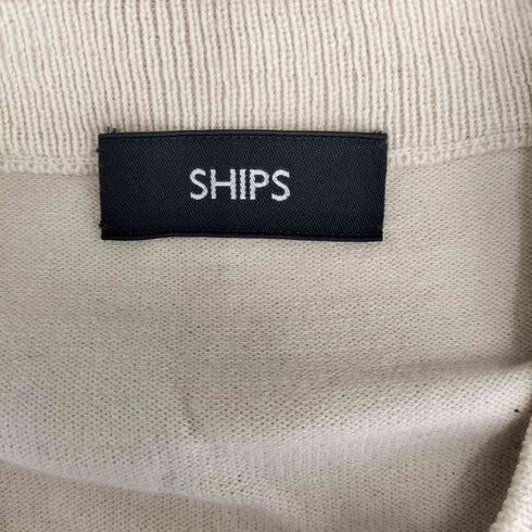シップス SHIPS コットン カシミヤ 単色 クルーネック ニット メンズ JPN:L