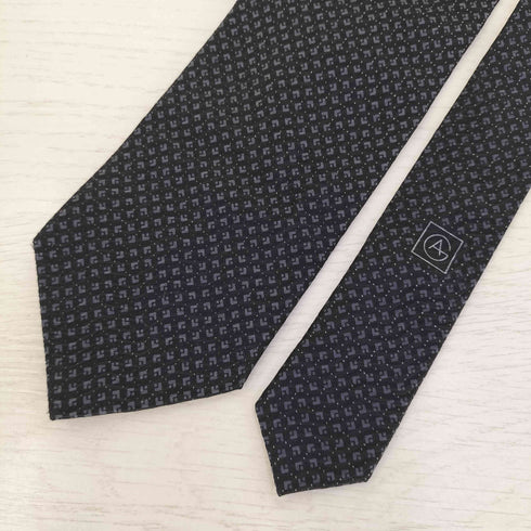 ジョルジオアルマーニ Giorgio Armani イタリア製 総柄 シルク ネクタイ メンズ