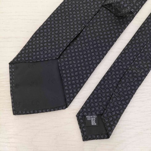 ジョルジオアルマーニ Giorgio Armani イタリア製 総柄 シルク ネクタイ メンズ
