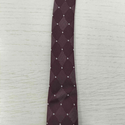ジョルジオアルマーニ Giorgio Armani イタリア製 ダイヤ柄 シルク ネクタイ メンズ