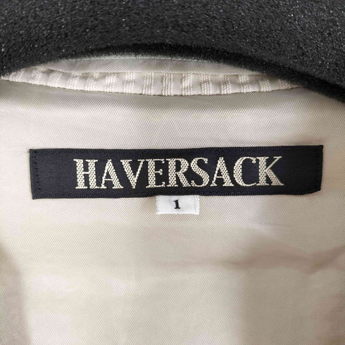 ハバーサック HAVERSACK 綿リップル生地 アートピケ コットンシルク 2B テーラードジャケット レディース JPN:1