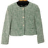 ザラ ZARA クロップドテクスチャーブレザー レディース import:S