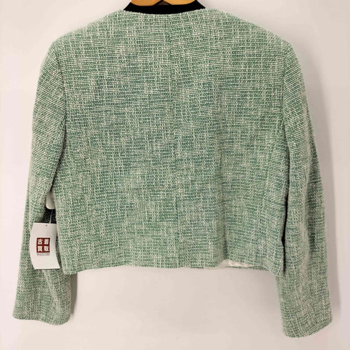 ザラ ZARA クロップドテクスチャーブレザー レディース import:S