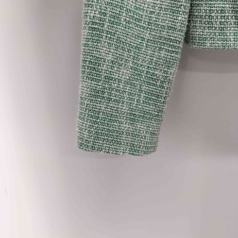 ザラ ZARA クロップドテクスチャーブレザー レディース import:S