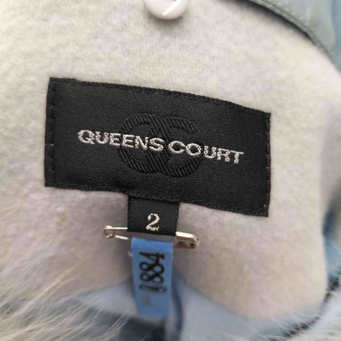 クイーンズコート QUEENS COURT 4WAY/襟袖ファーコート レディース