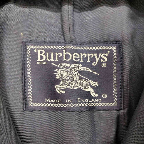 バーバリー BURBERRY MADE IN ENGLAND 裏地チェックライナー付ステンカラーコート メンズ