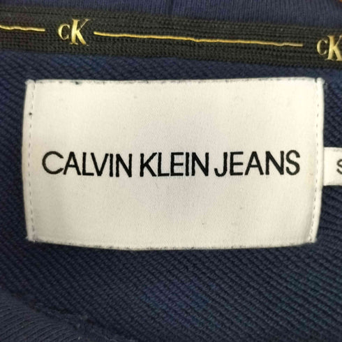 カルバンクラインジーンズ Calvin Klein Jeans ロゴプリント サイドジップ デザイン プルオーバー パーカー フーディー レディース import:S