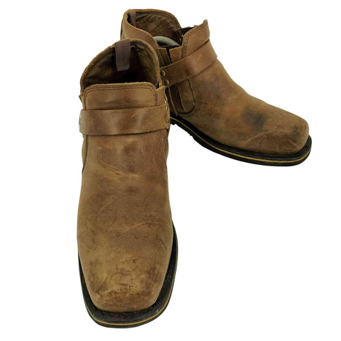 STAG BEETEL サイドゴア リング スクエアトゥ ショートブーツ メンズ JPN:28