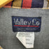 Valley Co 80S フランネルチェック生地切替 ラグラン ノーカラーデニムカバーオール メンズ JPN:L