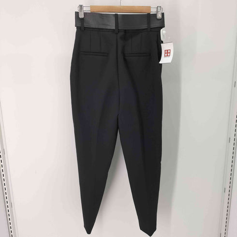 ザラ ZARA ハイウエストベルテッドスラックス レディース 28